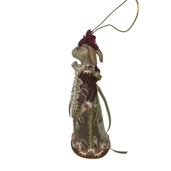 Wayne M. Kleski Katherine’s Collection Hare Rabbit Christmas Ornament - Picture 5 of 9